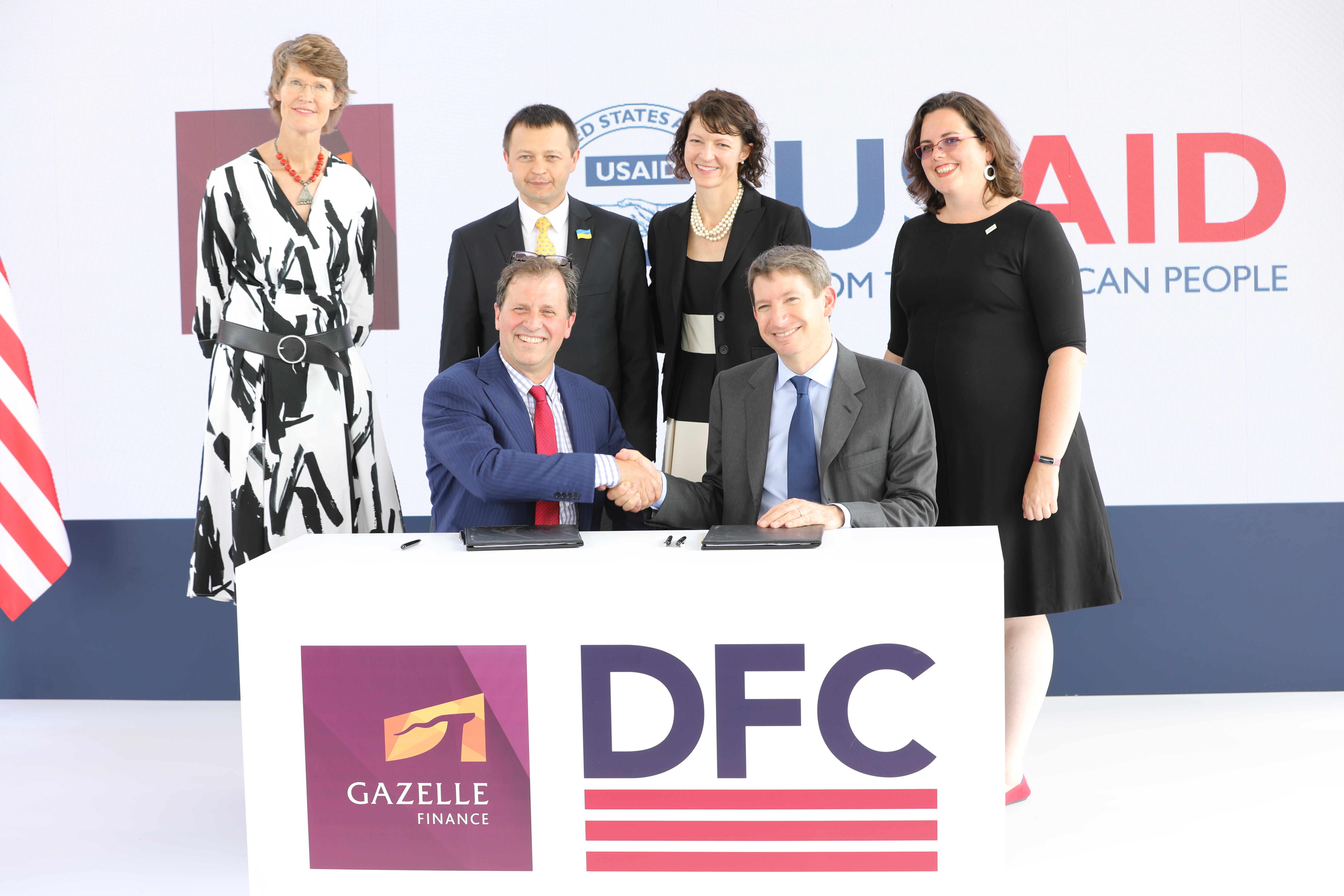DFC and Gazelle signing ceremony