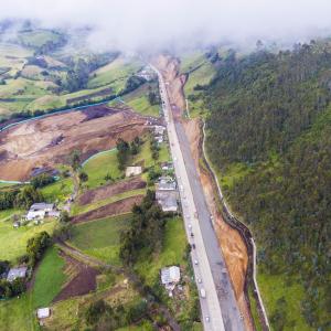 section of corridor of Colombia Toll Road
