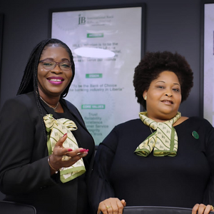 Women members of the International Bank of Liberia's senior management team