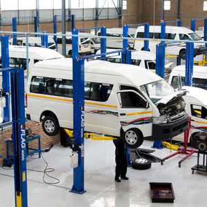 SA Taxi minibuses undergoing maintenance